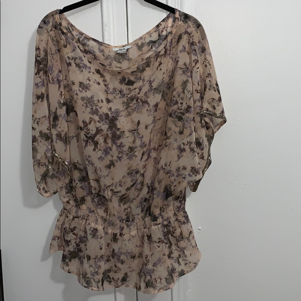 Blush Blouse with Beadings in Sleeves